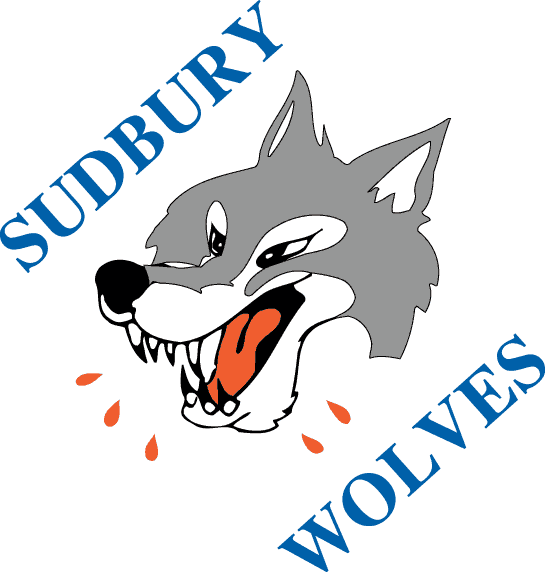 Sudbury Wolves 1989 90-2008 09 Primary Logo vinyl decal